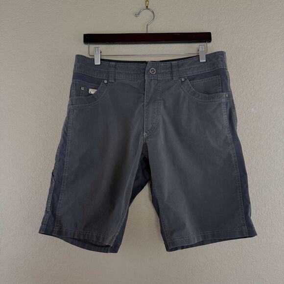 KUHL Mens Size 34 Radikl Hiking Shorts Gray Outdoors Gorp Camping Stretch 5068 - Picture 1 of 12